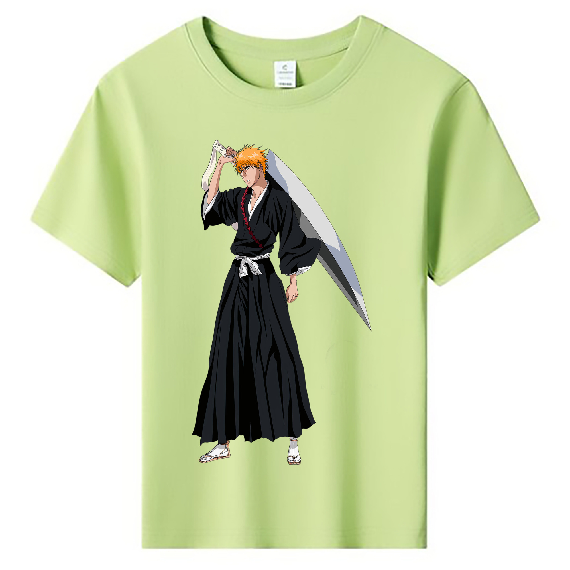 （画像用） ブリーチ 黒崎一護（くろさき いちご）BLEACH Kurosaki Ichigo 綿100％キッズTシャツ（フロントプリント）